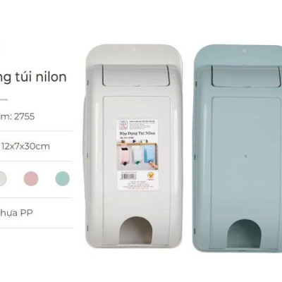 Hộp đựng túi nilong - Đựng túi nilong - Hộp đựng túi nilong (Tặng kèm Sticker)- Hàng Việt Nhật