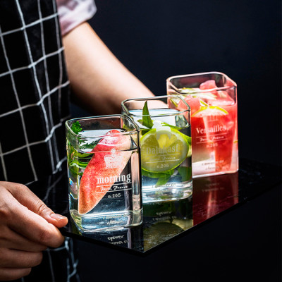 Ly thủy tinh vuông chịu nhiệt 400ml, 240ml