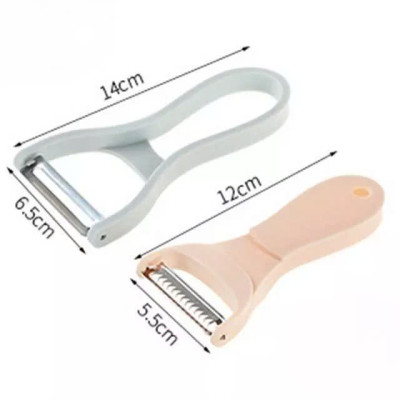 Dụng Cụ Bào Vỏ Thông Minh PaKaSa, Nạo Sợi Rau Củ Quả 2in1- Dao Bào 2 Trong 1 Bằng Thép Không Gỉ - Hàng chính hãng