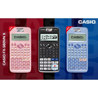 Máy Tính Casio FX-580VN X dành cho học sinh cấp 3 cấp 2 chuyên dụng cho phòng thi dành cho thi đại học và chuyển cấp