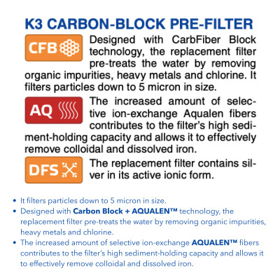 Bộ 3 Lõi Lọc Nước AQUAPHOR Nhập Khẩu Thay Cho Máy AQUAPHOR CRYSTAL H - Hàng Chính Hãng