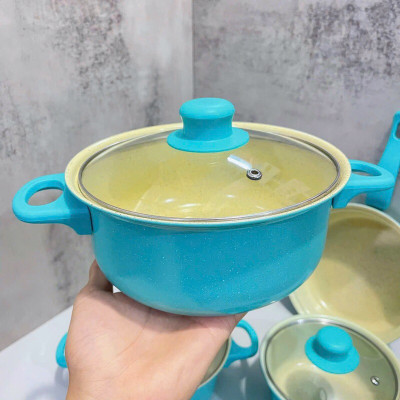 Bộ Nồi Và Chảo Chống Dính 13 Món Nấu Ăn Cho Nhà Bếp Quà Tặng Cho Bạn Bè Và Gia Đình - Bộ Nồi 13 Chi Tiết - HÀNG CHÍNH HÃNG MINIIN