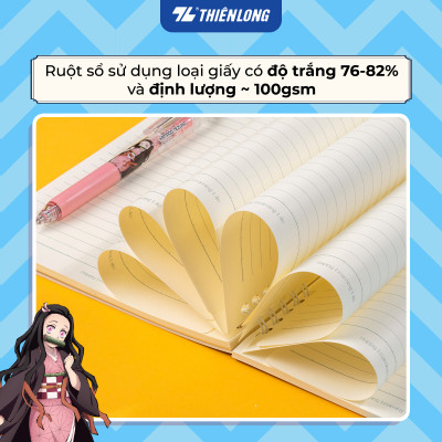 Sổ lò xo đường kẻ ngang A5 nhân vật Demon Slayer Thiên Long MB-023/DS