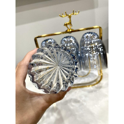 Bộ 6 Cốc Thuỷ Pha Lê Siêu Rẻ  Sang Trọng Tinh Tế 