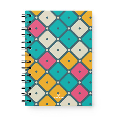 Sổ Lò Xo Bìa Cứng Retro B6 - Kẻ Ngang - 160 Trang 80gsm - The Sun 04