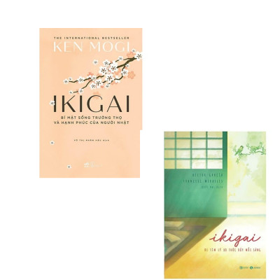 Combo 2 cuốn:  Ikigai - Bí Mật Sống Trường Thọ Và Hạnh Phúc Của Người Nhật+ Ikigai - Đi Tìm Lý Do Thức Dậy Mỗi Sáng (Sách Kỹ Năng Sống An Nhiên Tự Tại Tĩnh Lặng / Tản Văn Hay Giải Phóng Tâm Hồn)/Tặng Kèm Bookmark