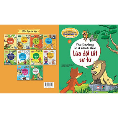 Truyện tranh ngụ ngôn dành cho thiếu nhi ( Song ngữ Anh- việt ) Lừa đội lốt sư tử ( The donkey in a lion
