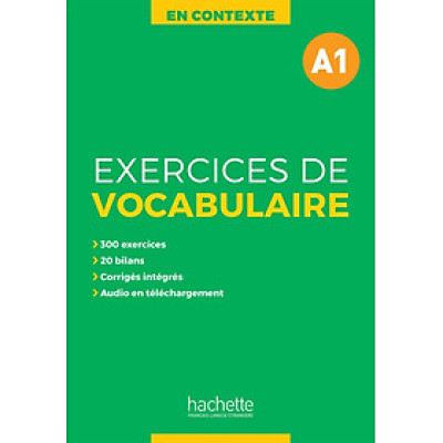 Sách luyện kĩ năng tiếng Pháp - En Contexte - Exercices De Vocabulaire A1 + Audio Mp3 + Corriges