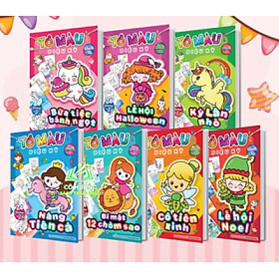 Sách Combo Tô màu diệu kỳ (7 cuốn)