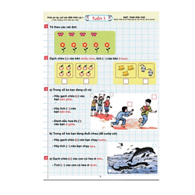 Sách - Phiếu Bài Tập Cuối Tuần Môn Toán Lớp 1 (Theo Chương Trình Tiểu Học Mới)