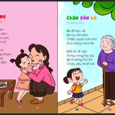 Sách Thơ Cho Bé Học Nói + Truyện Cho Bé Học Nói - Bìa Cứng