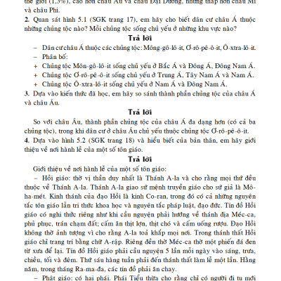 Giải Bài Tập Địa Lí 8 - KV