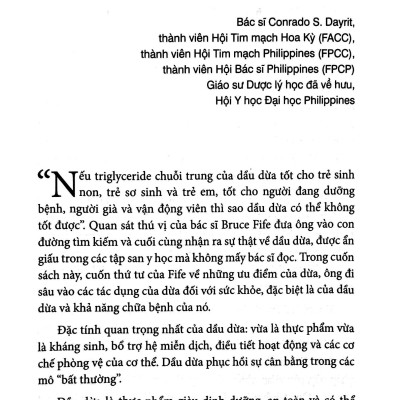 Sách - Lợi Ích Sức Khỏe Từ Dừa