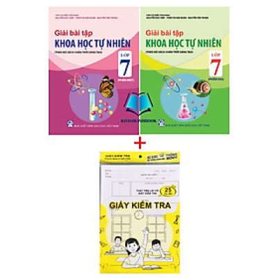 Sách - Combo 2 cuốn Giải bài tập Khoa học tự nhiên lớp 7 (Theo bộ Chân trời sáng tạo)