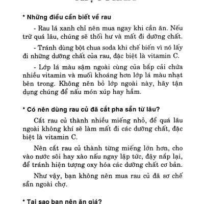 Mẹo Vặt Trong Nhà Bếp