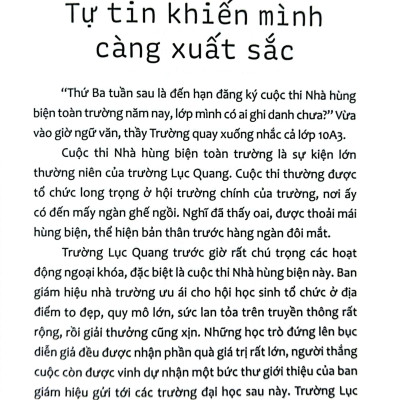 Những Câu Chuyện Để Trưởng Thành - Tự Tin Khiến Mình Càng Xuất Sắc