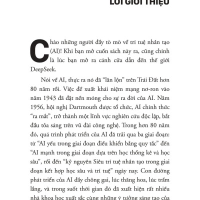 Sách - Deepseek Ứng Dụng - Làm Chủ AI Mã Nguồn Mở, Từ Cơ Bản Đến Thực Chiến