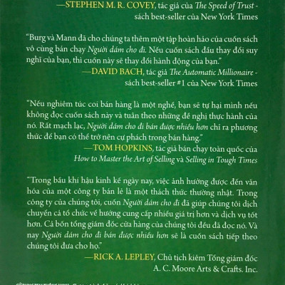 Combo 4 Cuốn: Người Dám Cho Đi + Nhà Lãnh Đạo Dám Cho Đi + Người Dám Cho Đi - Bán Được Nhiều Hơn + Người Gây Ảnh Hưởng Dám Cho Đi