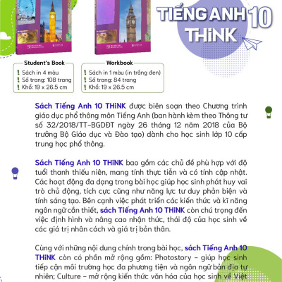 Sách Giáo Khoa Tiếng Anh 10 THiNK  (Sách Bài Tập)