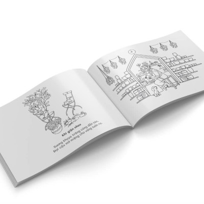 Sách Vẽ Hạnh Phúc Trong An Yên ABBOOKS - Cuốn Sách Tô Màu Lưu Giữ Thời Gian - Coloring Book