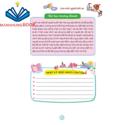 Sách - Nhật ký trưởng thành cúa đứa trẻ ngoan - Làm một người biết ơn(sách bản quyền)