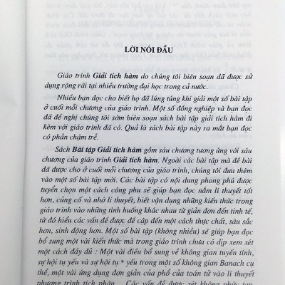 Bài Tập Giải Tích Hàm