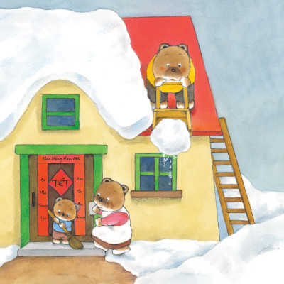 Sách - Dtpbooks - Chúc mừng năm mới - Sách tranh ehon Gấu con Kuma - Những chuyện nhỏ hàng ngày