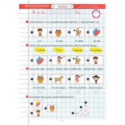 Sách - Phiếu Bài Tập Cuối Tuần Môn Tiếng Anh Lớp 2 - Theo Chương Trình Giáo Dục Phổ Thông Mới - Hồng Ân