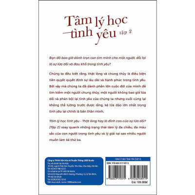 Sách - Tâm Lý Học Tình Yêu - Tập 2 - 1980 Books