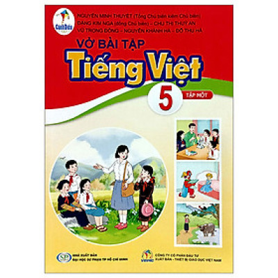 Sách Vở bài tập Tiếng Việt 5- tập một- Cánh Diều (Kèm bìa nilong bao sách)