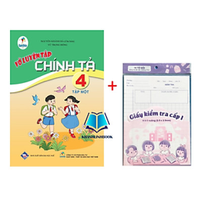 Sách - Vở luyện tập chính tả 4 - tập 1 ( cánh diều )