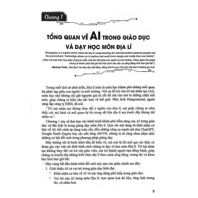 Sách - Ứng Dụng Trí Tuệ AI Trong Dạy Và Học Môn Địa Lí (Dành Giáo Viên Và Học Sinh - Dùng Cho Các Bộ SGK Hiện Hành) - HA