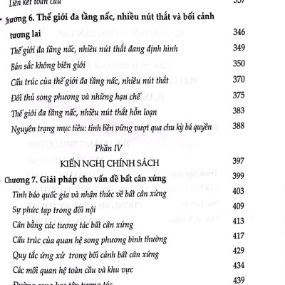 Sự bất cân xứng về sức mạnh và các mối quan hệ quốc tế 