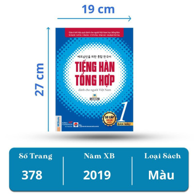 Sách Tiếng Hàn Tổng Hợp Dành Cho Người Việt Nam - Tập 1 - 6 - Bản Màu - MCBooks