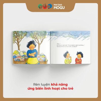 Truyện Ehon bé 3-4-5 tuổi - Mẹ giặt đồ ngày mây