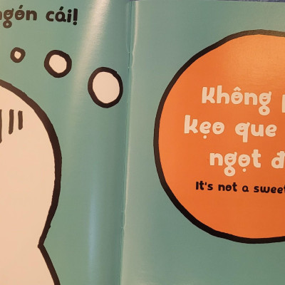 Sách Ehon Miu Bé Nhỏ Phần 1 Song Ngữ - Đừng Mút Tay Nhé