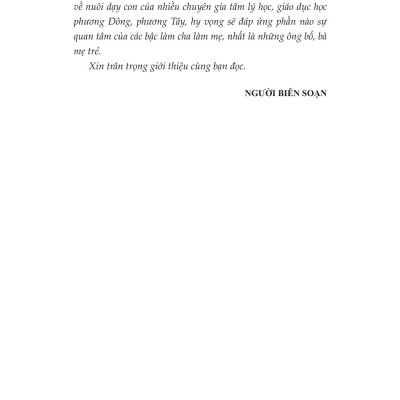 Dạy Con Từ Thuở Còn Thơ