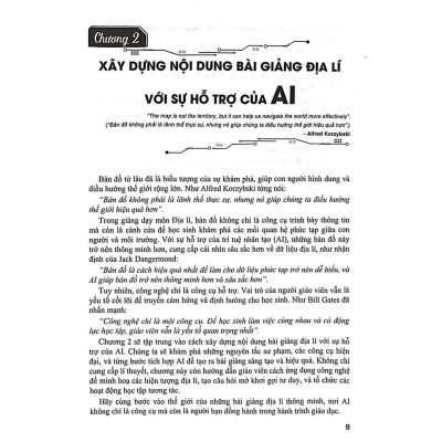Sách - Ứng Dụng Trí Tuệ AI Trong Dạy Và Học Môn Địa Lí (Dành Giáo Viên Và Học Sinh - Dùng Cho Các Bộ SGK Hiện Hành) - HA