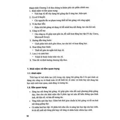 Sách - Ứng Dụng Trí Tuệ AI Trong Dạy Và Học Môn Địa Lí (Dành Giáo Viên Và Học Sinh - Dùng Cho Các Bộ SGK Hiện Hành) - HA