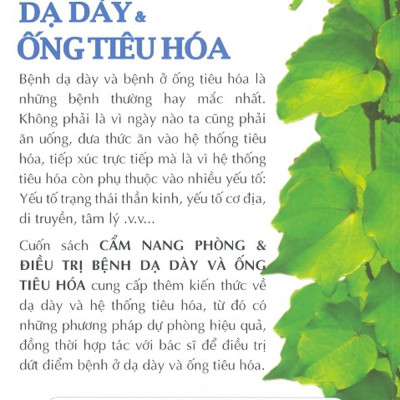 Cẩm Nang Phòng & Điều Tr.ị - Bệnh Dạ Dày & Ống Tiêu Hóa - PD