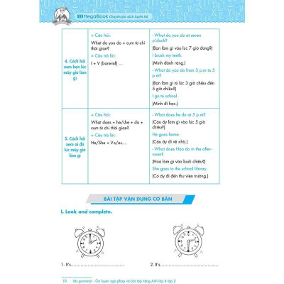 Sách - Ms Grammar Ôn Luyện Ngữ Pháp Và Bài Tập Tiếng Anh Lớp 4 - Tập 2 - Megabook