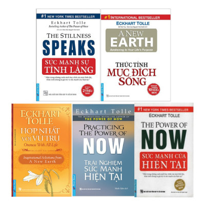 Sách - Trọn Bộ Sách Tác Giả Eckhart Tolle (5 Cuốn)