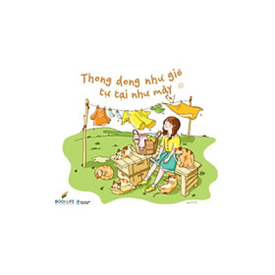 Sách Tô Màu Chữa Lành - Thong Dong Như Gió - Tự Tại Như Mây - 1980