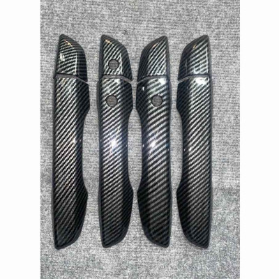 Bộ 8 Ốp Tay Nắm Hõm Cửa Dành Cho Xe Ô Tô Civic 2016 2017 2018 2019 2020 Vân Cacbon