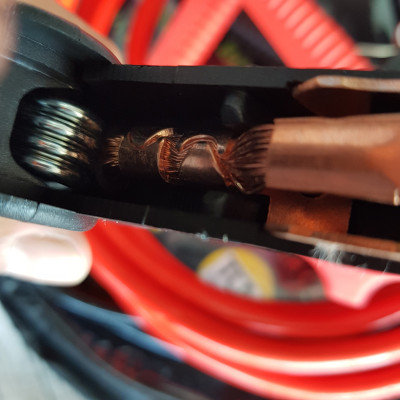 Bộ 2 dây câu bình ắc quy ô tô 600amp lõi đồng 8mm dài 3m