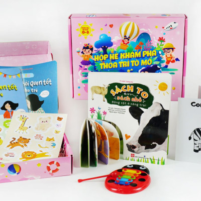 Sách - Hộp Hè Khám Phá, Thỏa Trí Tò Mò – Mở Ra Thấy Mùa Hè - Hộp quà cho trẻ 0 - 3 tuổi – Đinh Tị Books