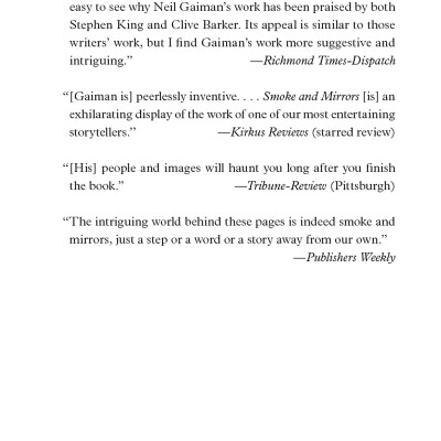 Smoke And Mirrors: Short Fictions And Illusions