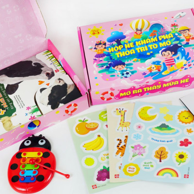 Sách - Hộp Hè Khám Phá, Thỏa Trí Tò Mò – Mở Ra Thấy Mùa Hè - Hộp quà cho trẻ 0 - 3 tuổi – Đinh Tị Books