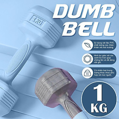Tạ Tập Tay Nhựa 314 - 1KG Chuyên Tập Gym Yoga Pilates Thể Dục Tại Nhà