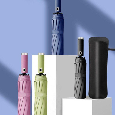 Ô Che Mưa Dù Gấp Gọn 10 Nan Chống Tia Uv Đóng Mở Tự Đóng Có Đèn Led rộng 108 cm Phụ kiện ô tô giá rẻ